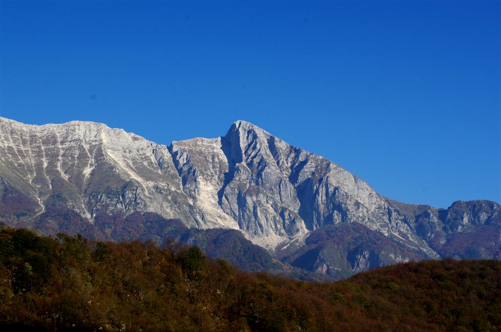 Der "liegende Indianer" - Hausberg von Dreznica: Der Krn