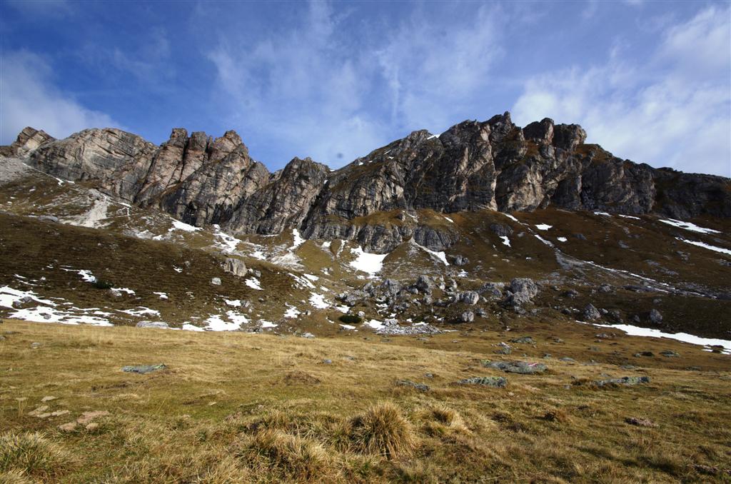 Seltener Anblick in den Nocky Mountains: Die schroffen Zunderwände