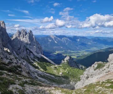 Blick vom Gartnerkofel auf den Startabschnitt