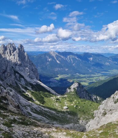 Blick vom Gartnerkofel auf den Startabschnitt