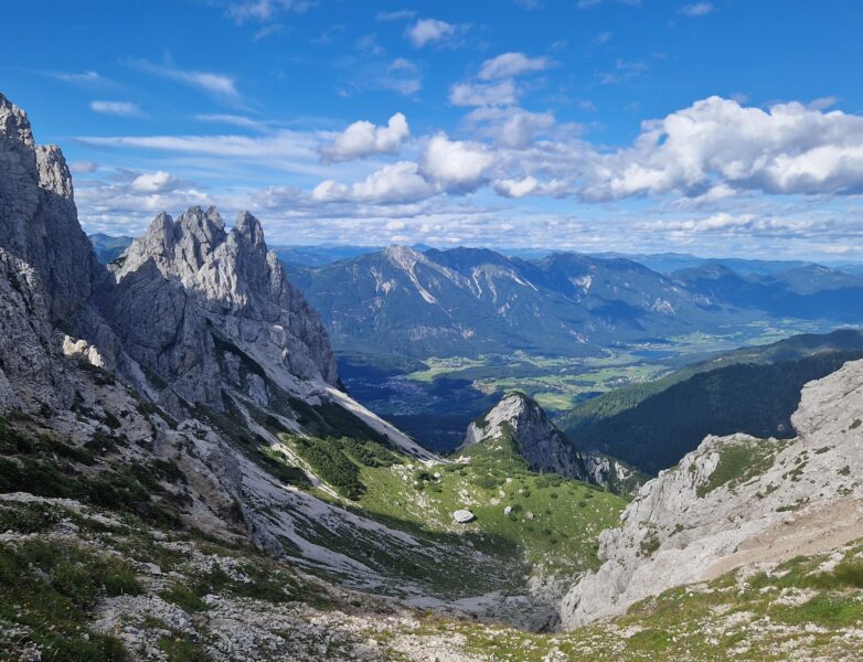 Blick vom Gartnerkofel auf den Startabschnitt